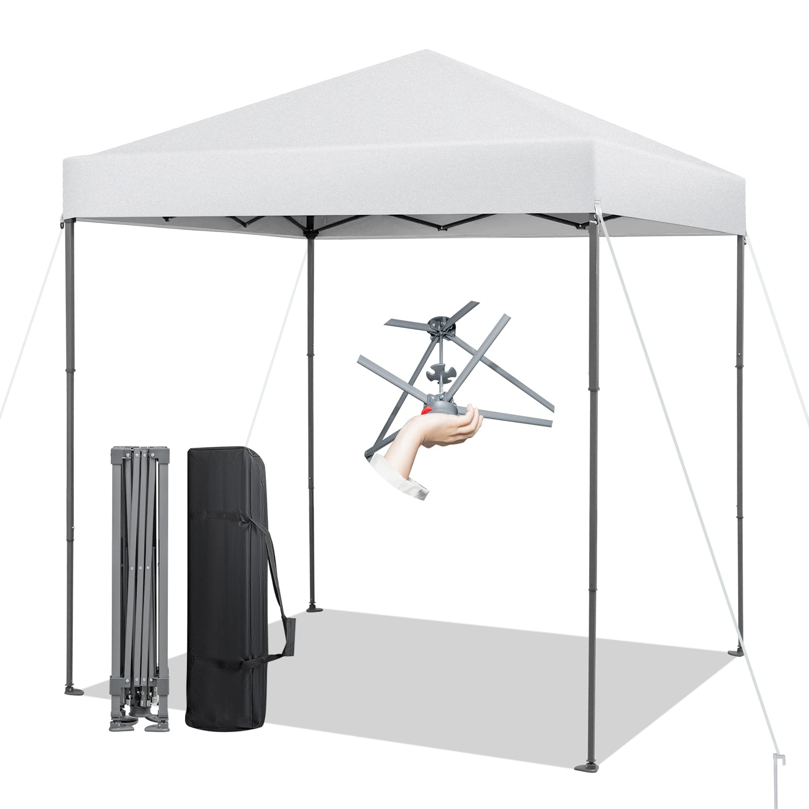 6.6 ft x 6.6 ft Outdoor Pop-up Instant Canopy Tent - Tangkula